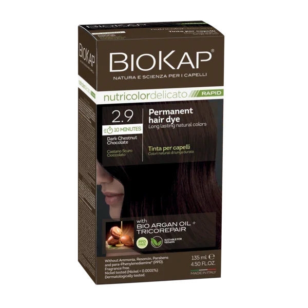 BioKap Delicato Rapid 2.9 Dark Chestnut Chocolate Hair Dye 135ml
