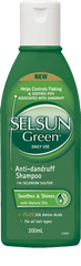 SELSUN Green Shampoo 200ml anti dandruff,issues,selsun green