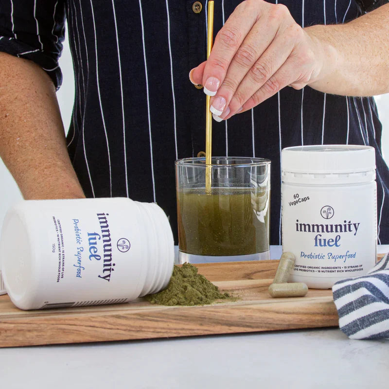 Immunity Fuel Original Probiotic Superfood Powder 150g 150gm,Alfalfa Grass,Barley Flakes,Barley Grass,Boost Immunity,Brown Rice,Buckwheat,Chickpeas,Daily Wellness & Immunity,Digestion immunity reproductive,digestive health,gluten free,Gluten Free Certifie