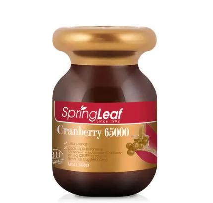 Springleaf Super Strength Cranberry 65000mg 30 Capsules