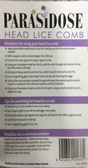 Parasidose head lice comb instructions for using lice removal comb for kids and adults.