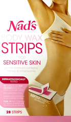 Nads Body Wax Strips for sensitive skin - Strips 28 issues,Nads Body Wax Strips for sensitive skin - Strips 28