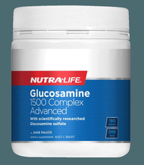 Nutralife Glucosamine 1500 tablets Complex Advanced 180 tablets pack for joint health.