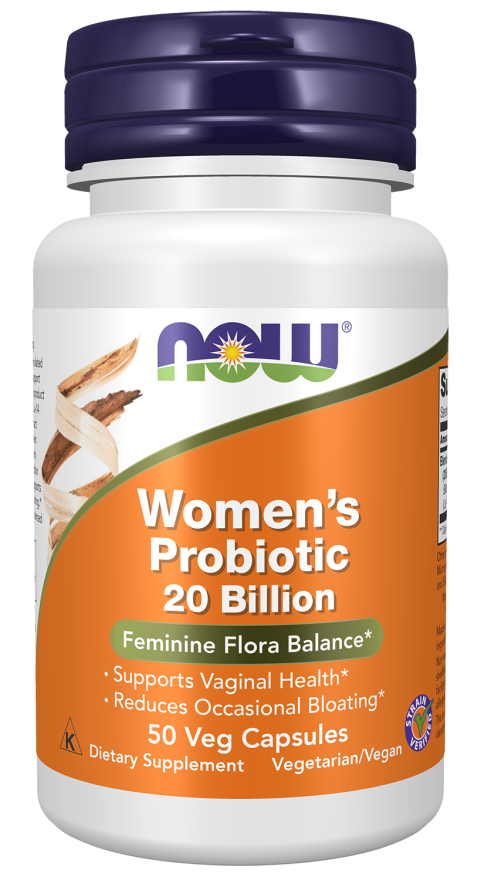 NOW Women's Probiotic 20B Digestive and Immunity Probiotic 50 Veg Caps