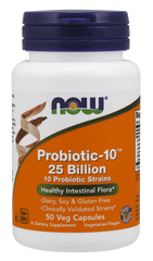 now Probiotic-10™ 25 Billion 50 Veg Capsules 10 Probiotic Strains,adult probiotics,children probiotics,Digestive probiotic,fibre & probiotics,issues,Now,Now Products,Now suppl,Now supplements,Now Vitamins,organic probiotic,probiotic,Probiotic Caps,Probiot