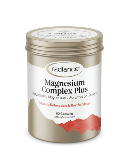 Radiance Magnesium Complex Plus Capsules 60s issues,MAGNESIUM COMPLEX PLUS 60’S