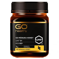 Go Healthy Manuka Honey UMF5+ (MGO83+) Immune Support and Digestive Health Honey 1kg