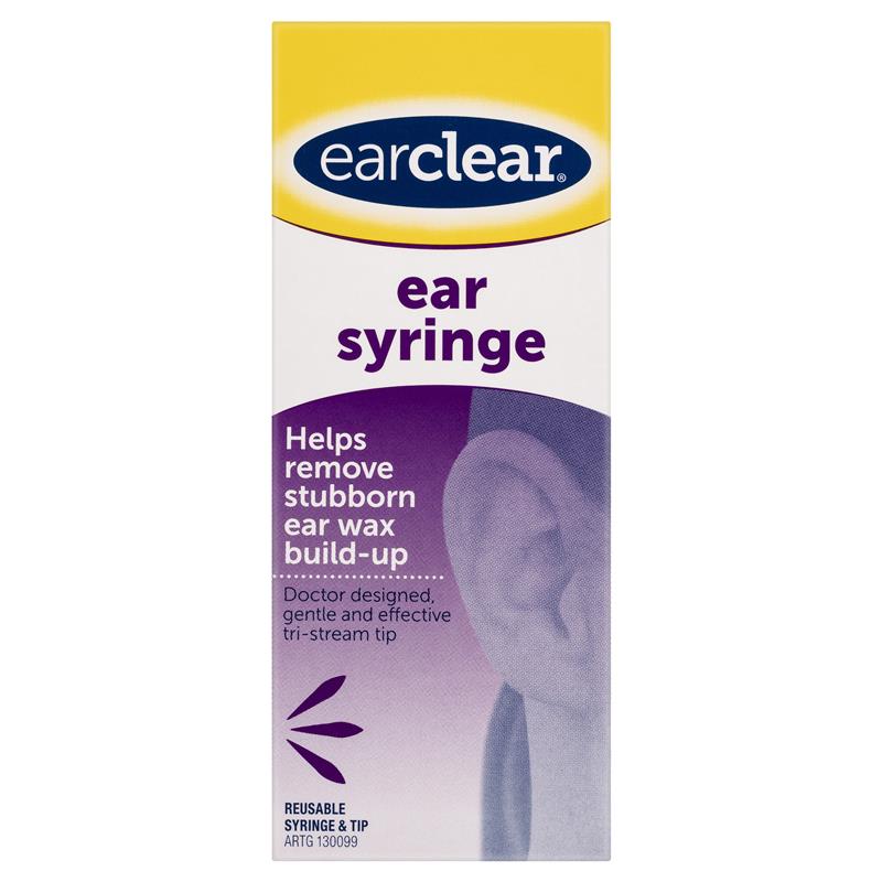 EarClear Ear Syringe Ear Syringe,ear wax blockage,Flared tip,issues,Reusable syringe,Suitable for hardened ear wax