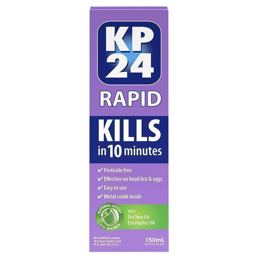 KP24 Rapid Head Lice Treatment 150ml