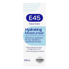 E45 Face Moisturiser 50ml – Dry, Sensitive & Eczema-Prone Skin