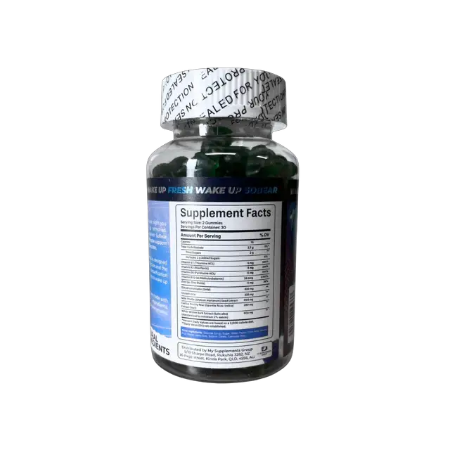 SOBEAR Hangover Gummies Ultra Potent Liver And Electrolyte Support Dietary Supplement 60 Count Bottle