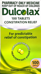 Dulcolax Constipation relief 5 mg 100 Tablets bisacodyl,constipation,ducolax,dulcolax,issues