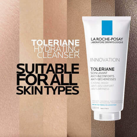La Roche-Posay's Toleriane Caring Wash Hydrating Cleanser 200ml Acne-Prone,all skin tones,Anthelios Ultra Cream Xl Spf 50+ 50ml,Anthelios Ultra-light Invisible Fluid Tinted Spf50+ 50ml,Anthelios Uv Clear Sunscreen Spf 50,Caring Wash Hydrating Cleanser,Der