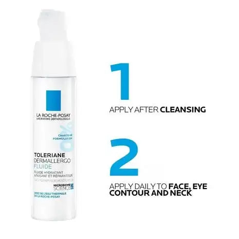 La Roche-Posay's Toleriane Dermallergo Fluid Lightweight Moisturiser 40ml Acne-Prone,all skin tones,Anthelios Ultra Cream Xl Spf 50+ 50ml,Anthelios Ultra-light Invisible Fluid Tinted Spf50+ 50ml,Anthelios Uv Clear Sunscreen Spf 50,Caring Wash Hydrating Cl