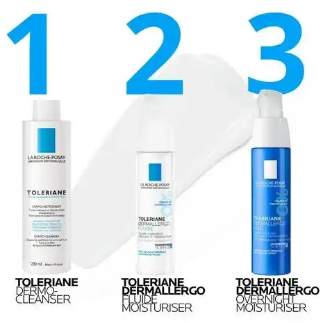 La Roche-Posay's Toleriane Dermallergo Fluid Lightweight Moisturiser 40ml Acne-Prone,all skin tones,Anthelios Ultra Cream Xl Spf 50+ 50ml,Anthelios Ultra-light Invisible Fluid Tinted Spf50+ 50ml,Anthelios Uv Clear Sunscreen Spf 50,Caring Wash Hydrating Cl