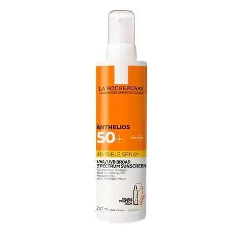 La Roche-Posay's Anthelios Invisible Spray Spf50+ 200ml Acne-Prone,all skin tones,Anthelios Ultra Cream Xl Spf 50+ 50ml,Anthelios Ultra-light Invisible Fluid Tinted Spf50+ 50ml,Anthelios Uv Clear Sunscreen Spf 50,Dry Touch Spf 50+,Dry Touch Tinted Spf 50+