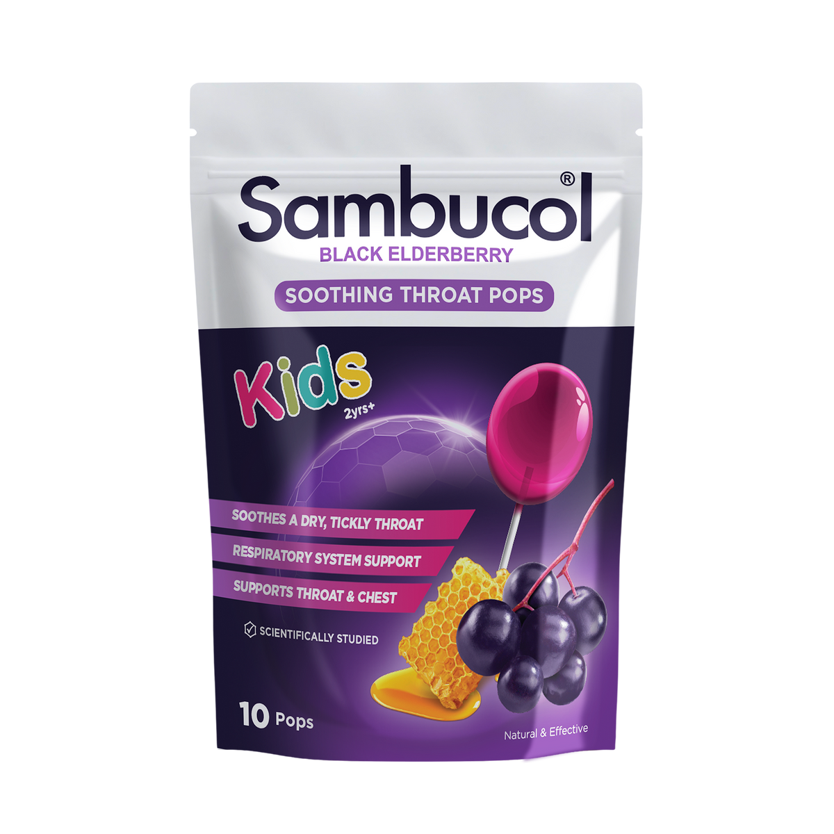 Sambucol Kids Soothing Throat Pops 10 Pack