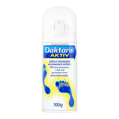 Daktarin Aktiv Spray Powder 100g – Antifungal Treatment for Athlete's Foot