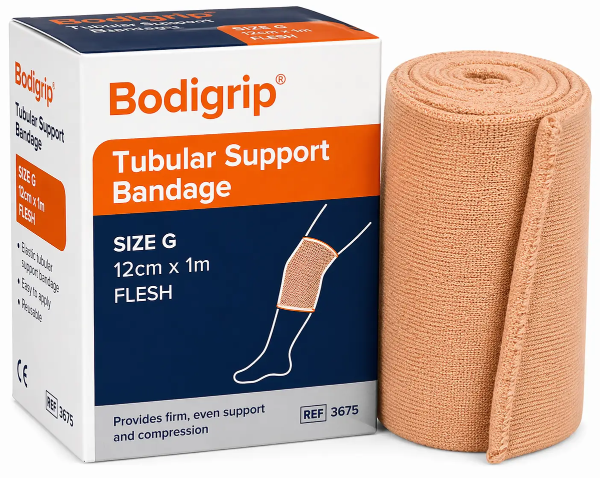 Bodigrip Tubular Support Bandage Provides Firm, Even Compression for Limbs Bandage