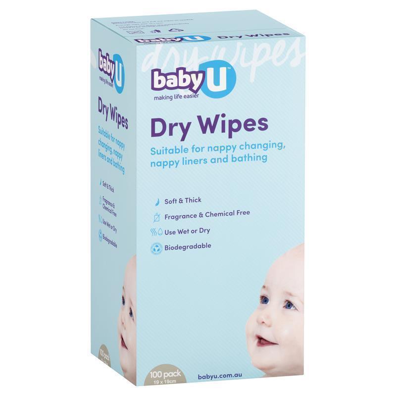 Baby U Dry Wipes 100pk