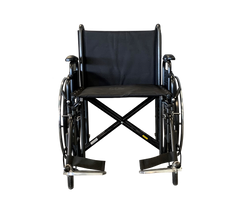 Premium Heavy Duty Self Propelled Wheelchair 22 Inch Durable Seat with Height Adjustability