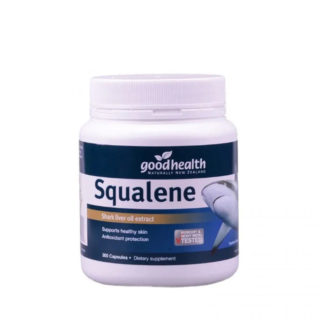 Good Health Squalene Shark Liver Oil Extract 300 Capsules Supports Healthy Skin Dietary Supplement