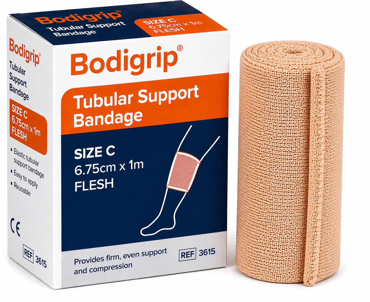 Bodigrip Tubular Support Bandage Provides Firm, Even Support And Compression Bandage