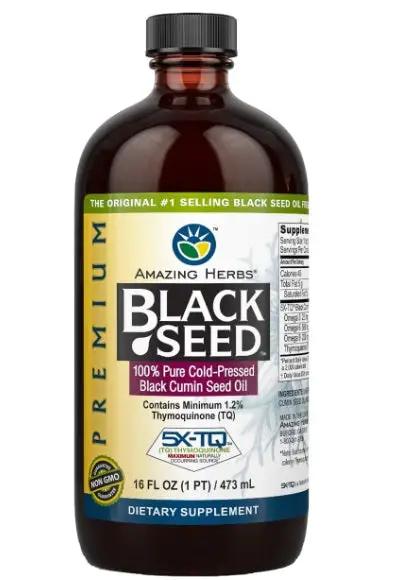 Black Seed Oil PREMIUM 240ml & 473ml allergy,Black Seed Oil,Herbs Black Seed oil,immune system response,inflammatory,issues,powerful anti-oxidant,Thymoquinone,volatile oil