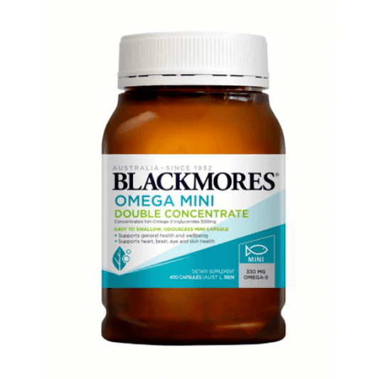 Blackmores omega mini double concentrate 400 capsules