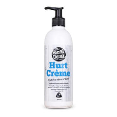 Real Deal Hurt Creme 500ml afterburner sunburn,anti flamme,arnica,bruises,bumps,calendula,deep heat,dencorub,Echinacea,fisiocream,inflammation,issues,Peppermint oil,post-surgery,real deal,sprains,stings,strains,sunburn