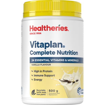 Healtheries Vitaplan Vanilla Flavour 500gm - DominionRoadPharmacy