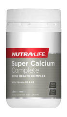 NUTRALIFE Super Calcium Complete 120 tabs arthritis joint pain,bone density,Bone Health,calcium complete,issues,joint and bone health,joint pain,nutralife,nutralife calcium,nutralife super calcium
