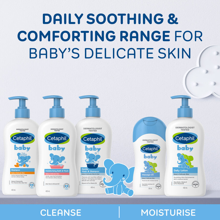 Cetaphil Baby Daily Lotion 400ml Baby Daily Lotion,baby's skincare essentials,baby’s sensitive skin from dryness,Cetaphil Baby Daily Lotion,Hydrates,issues,moisturise and protect baby’s sensitive skin,softens and nourishes baby’s delicate skin