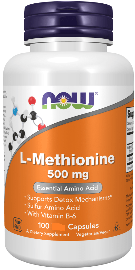 now L-Methionine 500 mg 100 Capsules - DominionRoadPharmacy