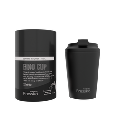 Fressko Bino Ceramic Reusable Cup Coal 230ml