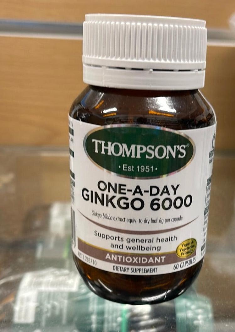 Thompsons Ginkgo 6000mg 60 caps