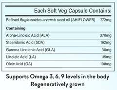 PhytoLove Ahiflower Oil Supports Heart Health And Cognition Caps 90