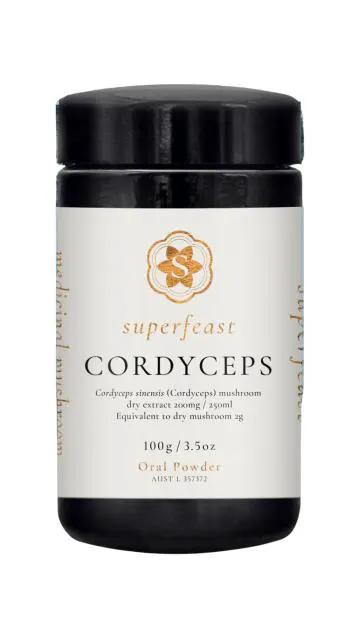 SuperFeast Cordyceps Powder | Supports Daily Wellness And Vitality | Mushroom Supplement 100 g