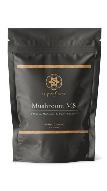 SuperFeast Mushroom M8 Immune Support Dietary Supplement 240 Caps