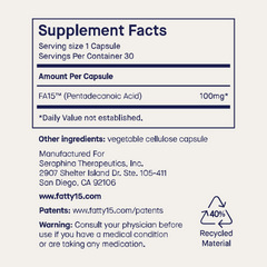 Fatty15 (Pure C15:0) 90 Day Starter Kit