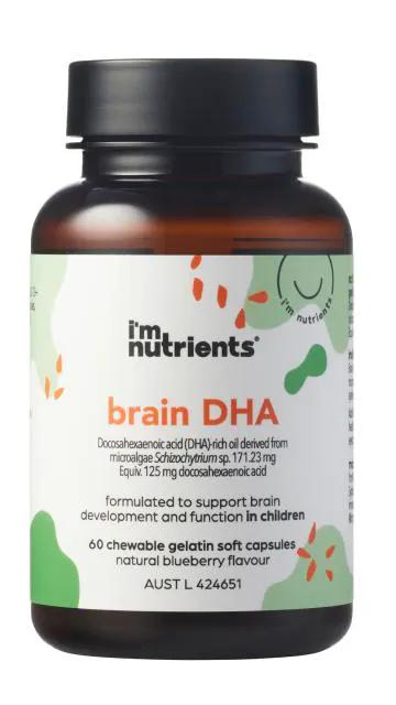 I'm Nutrients Brain DHA, 60 Capsules