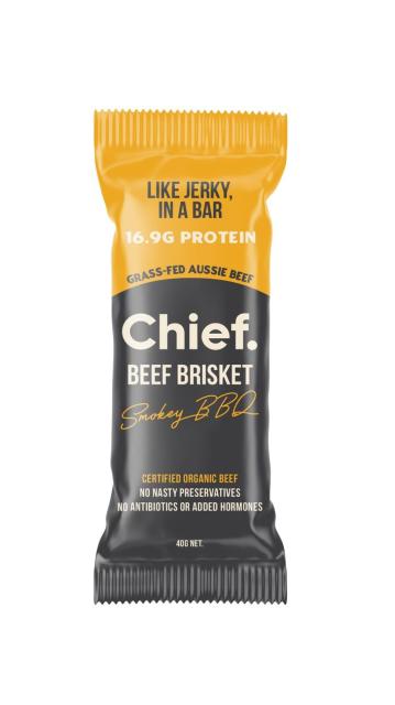 Chief Nutrition Beef Brisket Bar High Protein Snack Bar