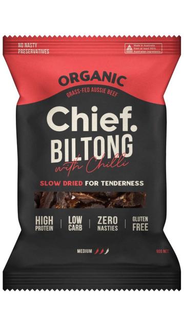 Chief Nutrition Biltong High-Protein Beef Snack Premium