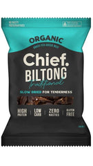 Chief Nutrition Biltong Traditional High Protein Beef Snack (90g)