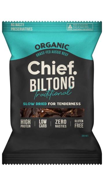 Chief Nutrition Biltong All Natural High Protein Beef Snack