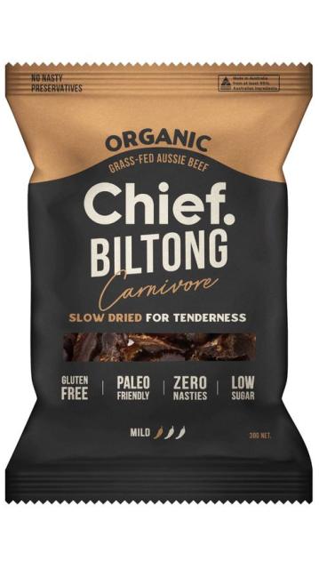 Chief Nutrition Biltong Carnivore High Protein Beef Snack 30g