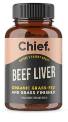 Chief Nutrition Beef Liver Supports Nutrient Intake Capsules (120 Capsules)