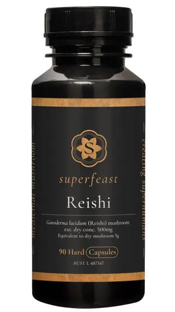 SuperFeast Reishi Immune Support Mushroom Supplement 90 Caps