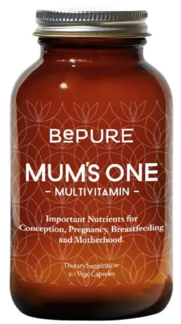 BePure Mum's One Pregnancy Multi Supports Pregnancy And Breastfeeding Dietary Supplement 90 Veggie Capsules