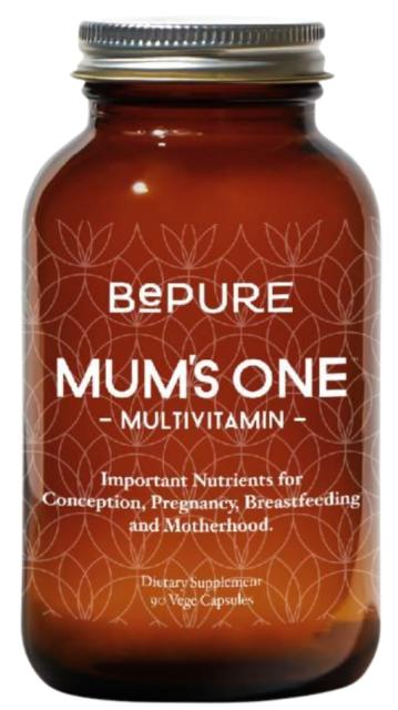 BePure Mum's One Pregnancy Multi Supports Pregnancy And Breastfeeding Dietary Supplement 90 Veggie Capsules